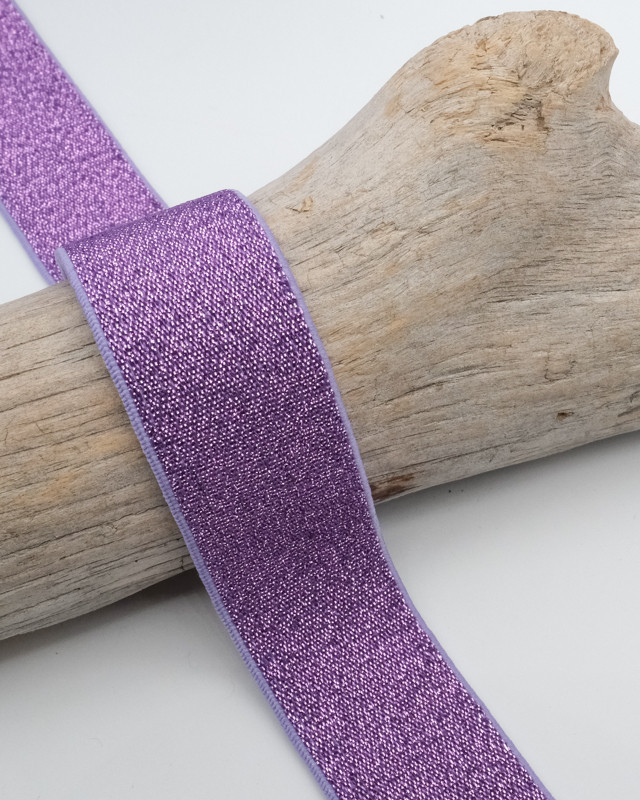 25MM Violet Lurex Elastic